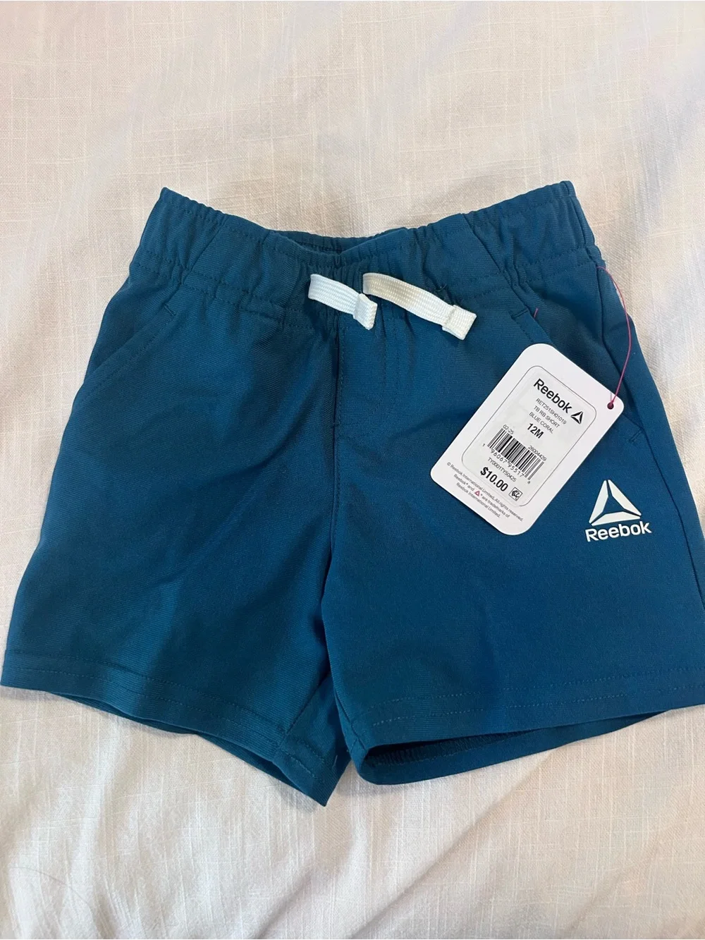 Reebok Infant Boys Teal Athletic Shorts
